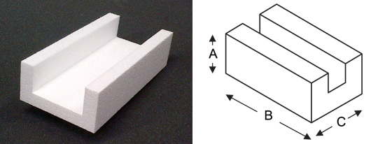 Polystyrene Channel Diagram